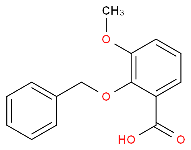 2-(Benzyloxy)-3-methoxybenzoic acid_分子结构_CAS_)