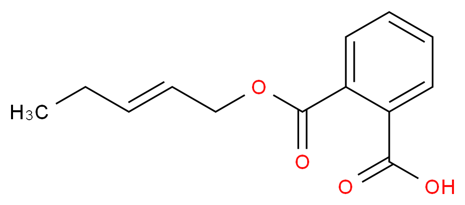 2-{[(2E)-pent-2-en-1-yloxy]carbonyl}benzoic acid_分子结构_CAS_1334376-71-4