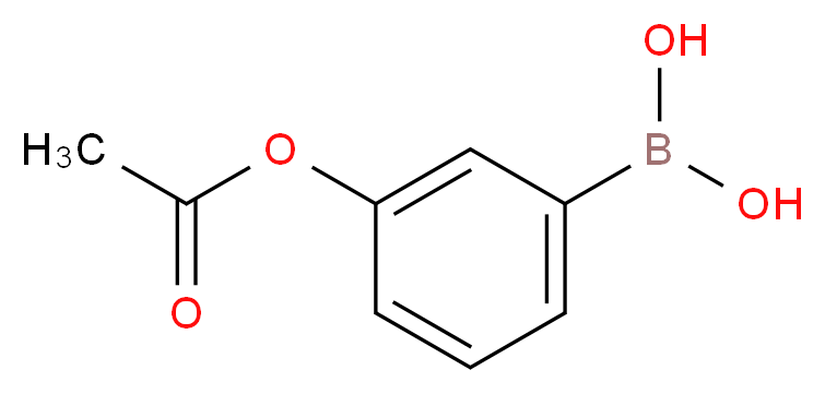 [3-(acetyloxy)phenyl]boronic acid_分子结构_CAS_99769-19-4