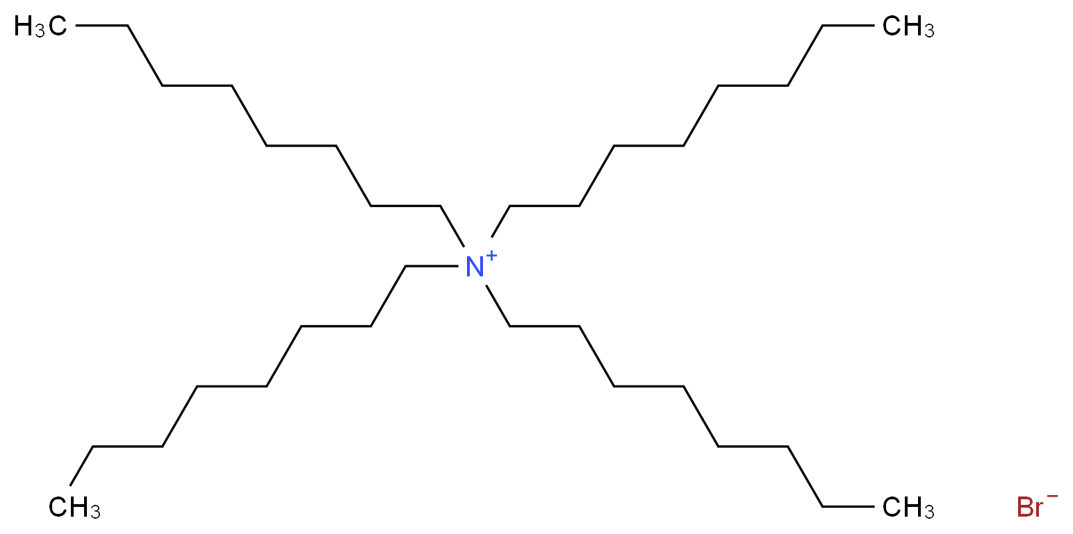 tetraoctylazanium bromide_分子结构_CAS_14866-33-2