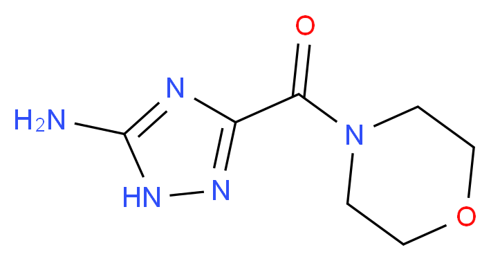3-(morpholine-4-carbonyl)-1H-1,2,4-triazol-5-amine_分子结构_CAS_921225-11-8
