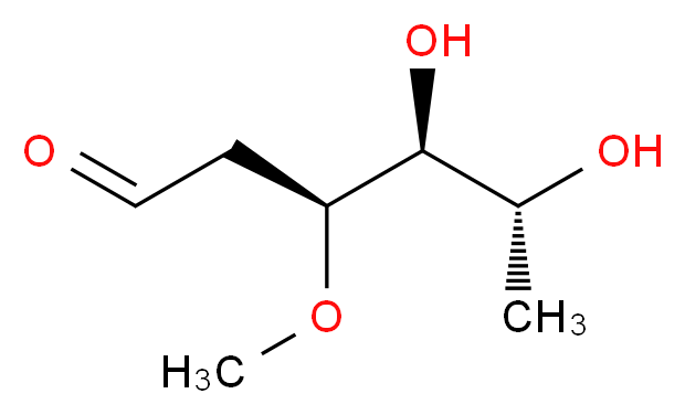 (3S,4S,5R)-4,5-dihydroxy-3-methoxyhexanal_分子结构_CAS_13484-14-5