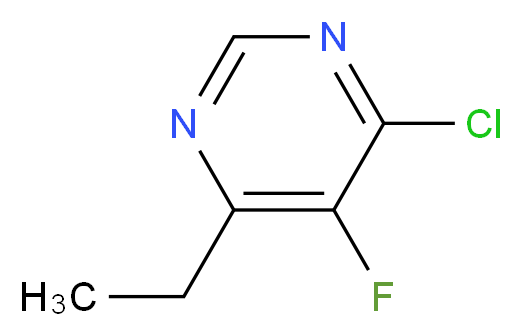 4-chloro-6-ethyl-5-fluoropyrimidine_分子结构_CAS_137234-74-3