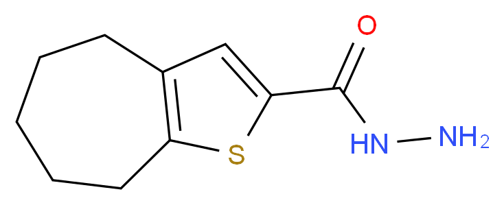 4H,5H,6H,7H,8H-cyclohepta[b]thiophene-2-carbohydrazide_分子结构_CAS_588696-80-4