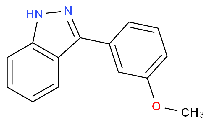 3-(3-methoxyphenyl)-1H-indazole_分子结构_CAS_885271-14-7