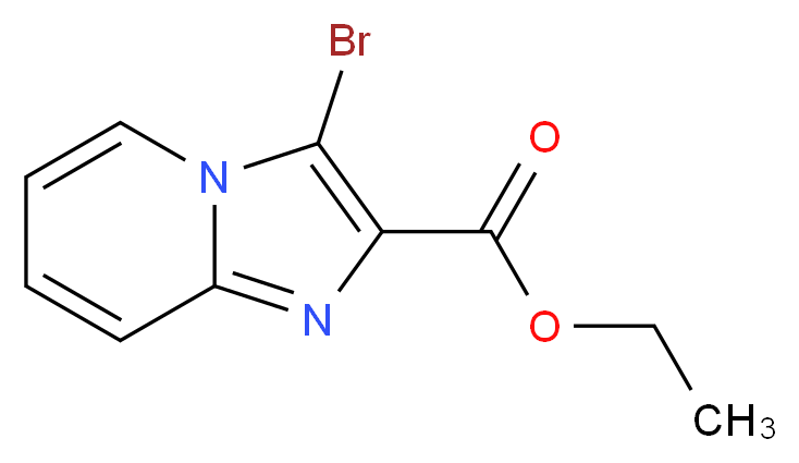 ethyl 3-bromoimidazo[1,2-a]pyridine-2-carboxylate_分子结构_CAS_143982-54-1