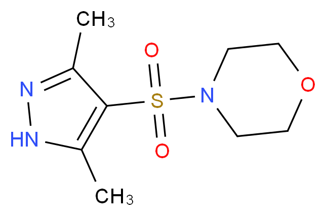 4-[(3,5-dimethyl-1H-pyrazol-4-yl)sulfonyl]morpholine_分子结构_CAS_80466-86-0)