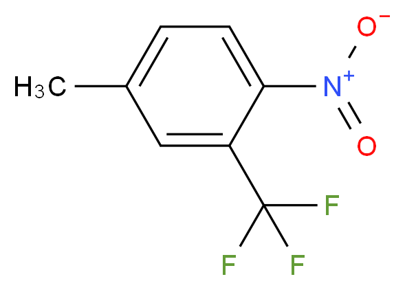 4-methyl-1-nitro-2-(trifluoromethyl)benzene_分子结构_CAS_87617-21-8