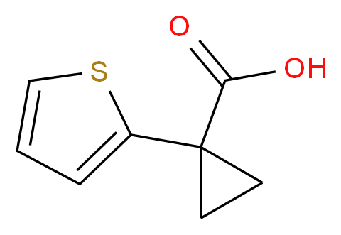 1-(thiophen-2-yl)cyclopropane-1-carboxylic acid_分子结构_CAS_162959-94-6