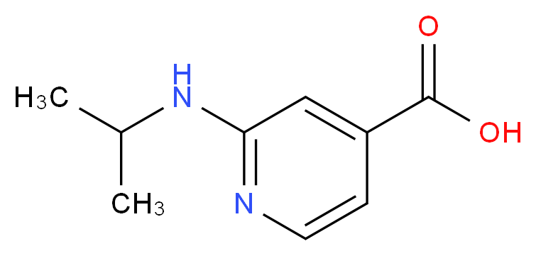 2-[(propan-2-yl)amino]pyridine-4-carboxylic acid_分子结构_CAS_77314-51-3