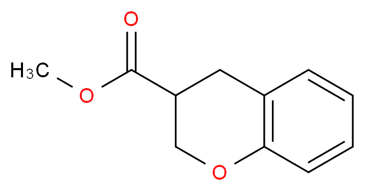 methyl 3,4-dihydro-2H-1-benzopyran-3-carboxylate_分子结构_CAS_68281-60-7