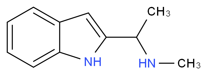 [1-(1H-indol-2-yl)ethyl](methyl)amine_分子结构_CAS_96286-08-7