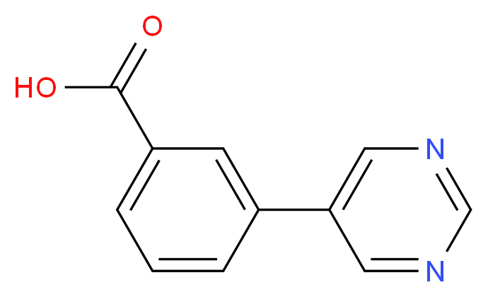 3-Pyrimidin-5-yl-benzoic acid_分子结构_CAS_852180-74-6)