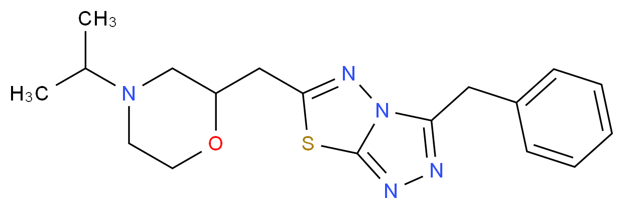 3-benzyl-6-[(4-isopropylmorpholin-2-yl)methyl][1,2,4]triazolo[3,4-b][1,3,4]thiadiazole_分子结构_CAS_)