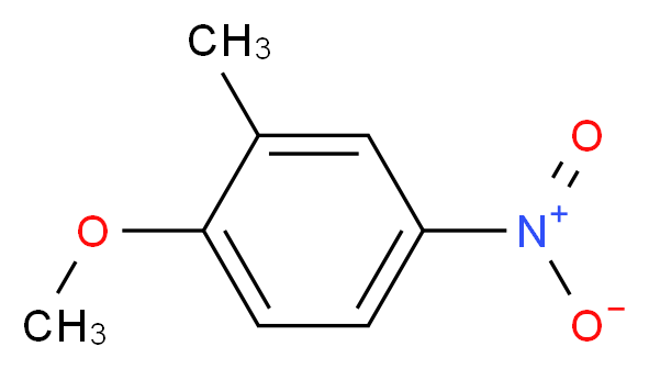 2-甲基-4-硝基苯甲醚_分子结构_CAS_50741-92-9)