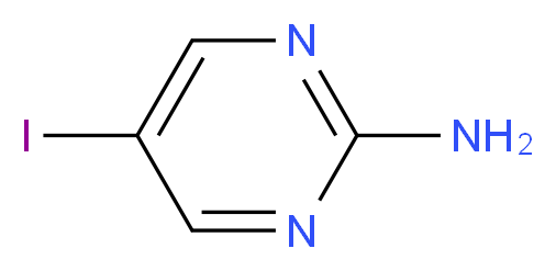 2-氨基-5-碘嘧啶_分子结构_CAS_1445-39-2)