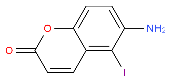 6-amino-5-iodo-2H-chromen-2-one_分子结构_CAS_137881-27-7