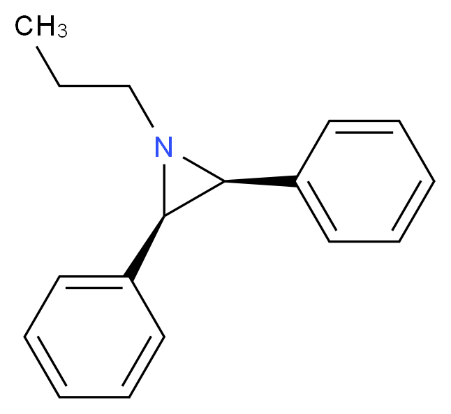 (2R,3S)-2,3-diphenyl-1-propylaziridine_分子结构_CAS_314062-46-9