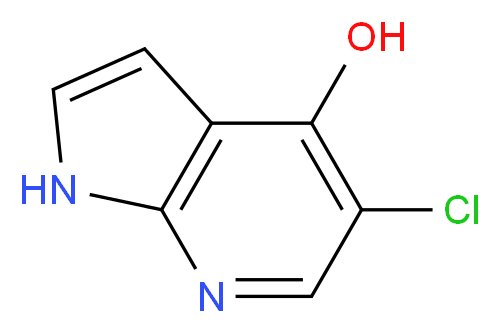 5-chloro-1H-pyrrolo[2,3-b]pyridin-4-ol_分子结构_CAS_1015610-47-5