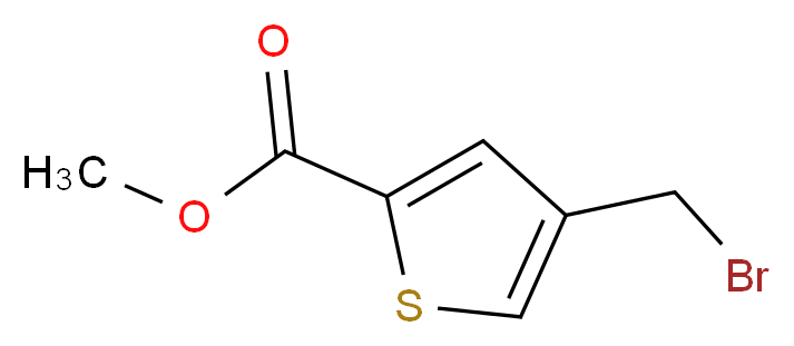 Methyl 4-(bromomethyl)thiophene-2-carboxylate_分子结构_CAS_54796-51-9)