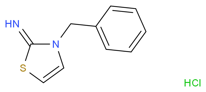 3-benzyl-1,3-thiazol-2(3H)-imine hydrochloride_分子结构_CAS_39912-61-3)