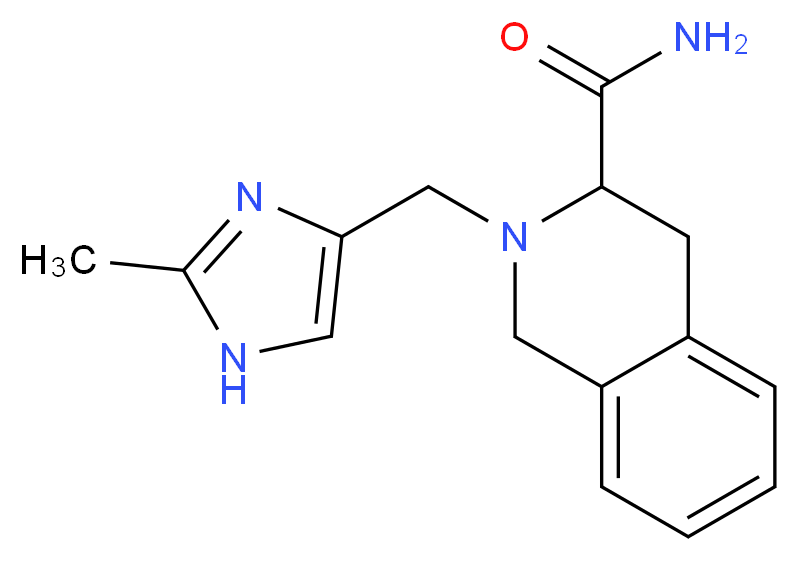 2-[(2-methyl-1H-imidazol-4-yl)methyl]-1,2,3,4-tetrahydroisoquinoline-3-carboxamide_分子结构_CAS_)