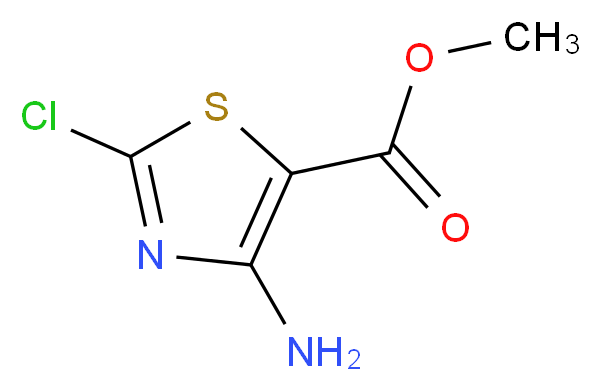 methyl 4-amino-2-chloro-1,3-thiazole-5-carboxylate_分子结构_CAS_1196147-20-2