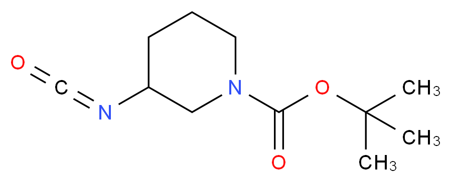 tert-butyl 3-isocyanatopiperidine-1-carboxylate_分子结构_CAS_189321-64-0