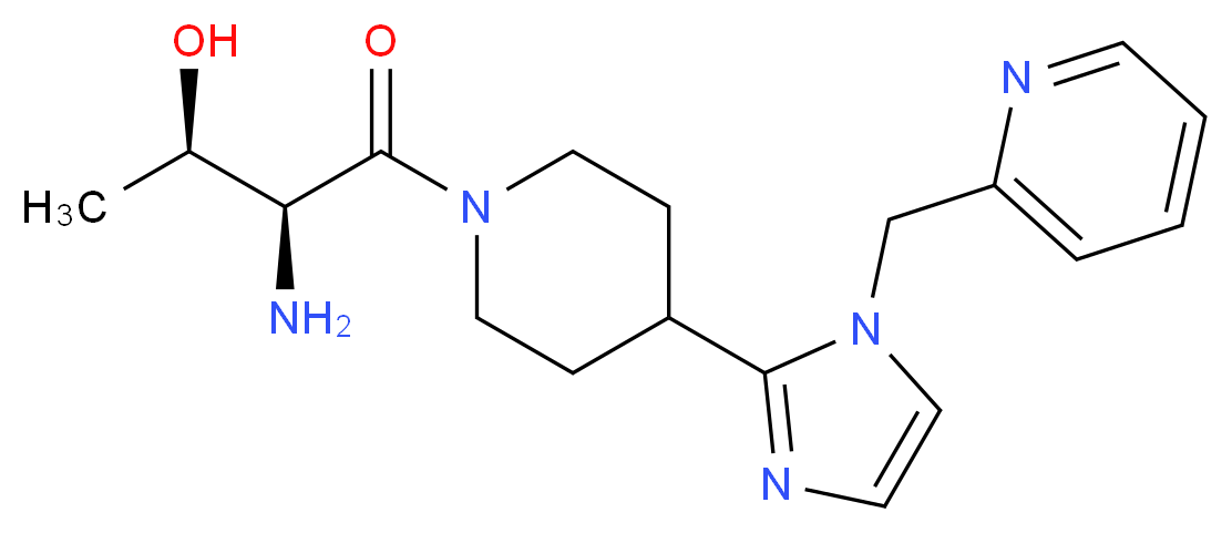 (2R,3S)-3-amino-4-oxo-4-{4-[1-(pyridin-2-ylmethyl)-1H-imidazol-2-yl]piperidin-1-yl}butan-2-ol_分子结构_CAS_)