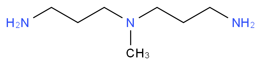 bis(3-aminopropyl)(methyl)amine_分子结构_CAS_105-83-9