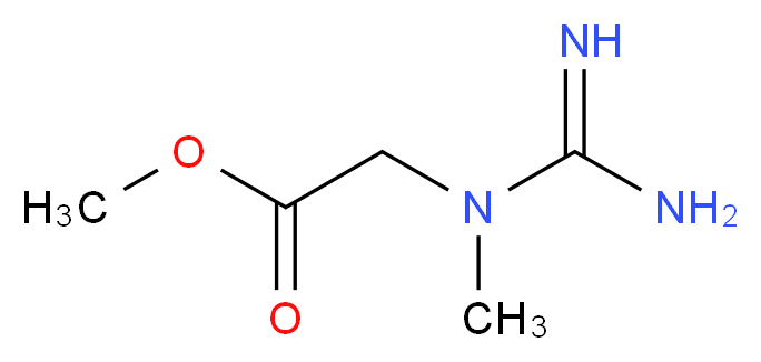 methyl 2-(1-methylcarbamimidamido)acetate_分子结构_CAS_341553-87-5