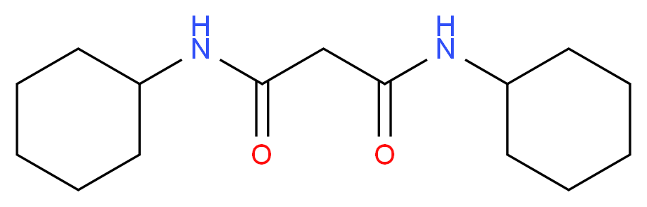 N,N'-dicyclohexylpropanediamide_分子结构_CAS_10256-00-5