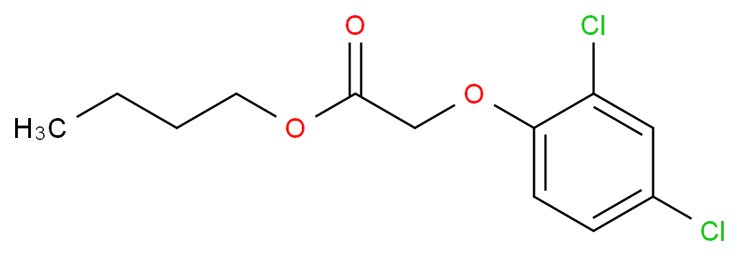 butyl 2-(2,4-dichlorophenoxy)acetate_分子结构_CAS_)