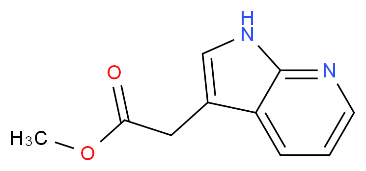 Methyl 2-(1H-pyrrolo[2,3-b]pyridin-3-yl)acetate_分子结构_CAS_169030-84-6)
