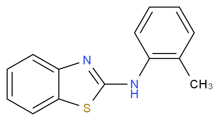 N-(2-methylphenyl)-1,3-benzothiazol-2-amine_分子结构_CAS_25717-12-8