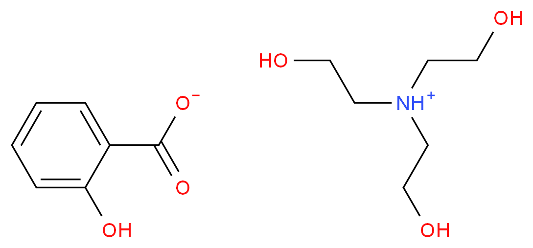 tris(2-hydroxyethyl)azanium 2-hydroxybenzoate_分子结构_CAS_2174-16-5