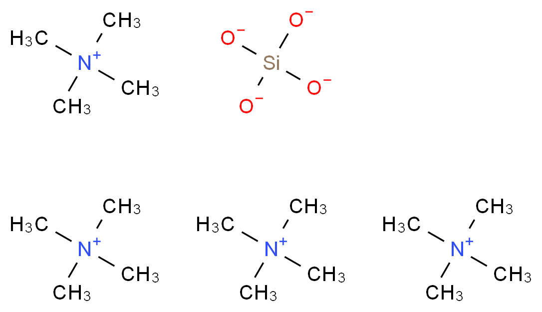 tetrakis(tetramethylazanium) silicate_分子结构_CAS_53116-81-7