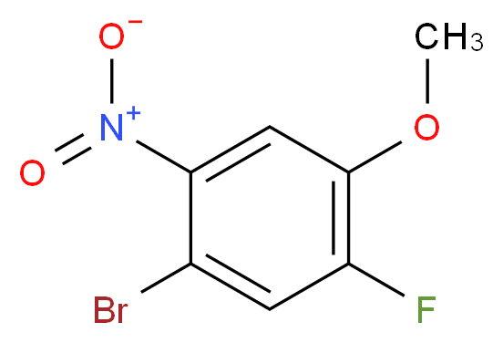 1-Bromo-5-fluoro-4-methoxy-2-nitrobenzene_分子结构_CAS_661463-13-4)