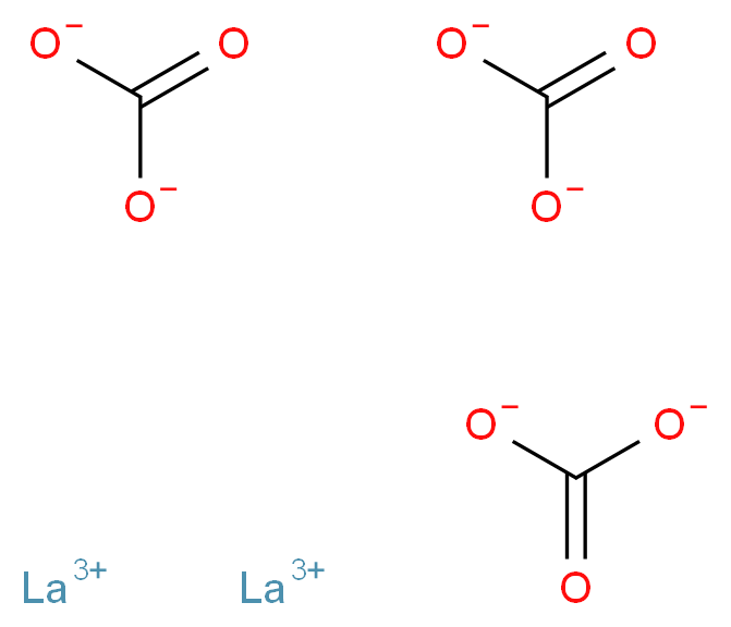 dilanthanum(3+) ion tricarbonate_分子结构_CAS_54451-24-0