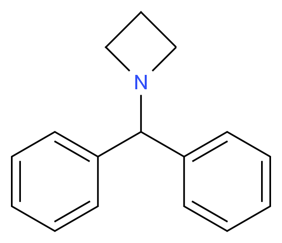 1-二苯甲基氮杂环丁烷_分子结构_CAS_107128-00-7)