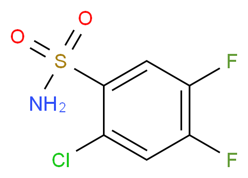 2-Chloro-4,5-difluorobenzenesulfonamide_分子结构_CAS_287172-64-9)