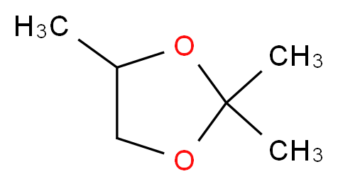 2,2,4-trimethyl-1,3-dioxolane_分子结构_CAS_1193-11-9