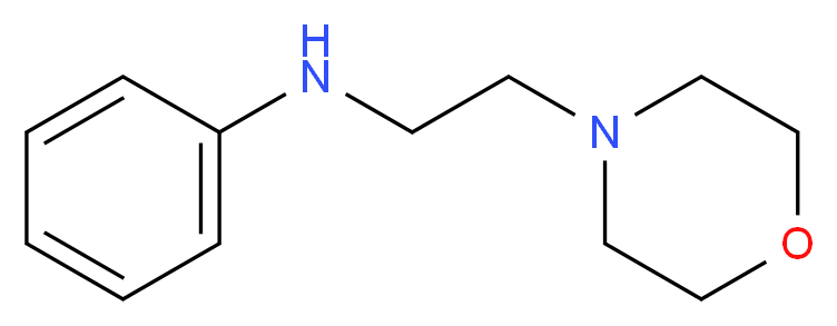 N-(2-Morpholinoethyl)aniline_分子结构_CAS_)
