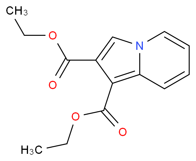 1,2-diethyl indolizine-1,2-dicarboxylate_分子结构_CAS_14174-98-2