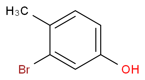 3-bromo-4-methylphenol_分子结构_CAS_60710-39-6