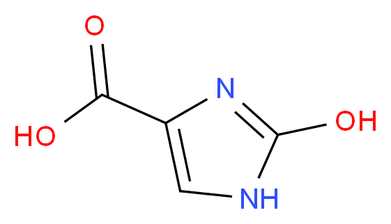 2-hydroxy-1H-imidazole-4-carboxylic acid_分子结构_CAS_39828-47-2