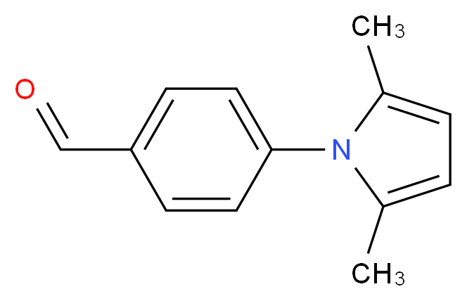 4-(2,5-Dimethyl-1H-pyrrol-1-yl)benzenecarbaldehyde_分子结构_CAS_95337-70-5)