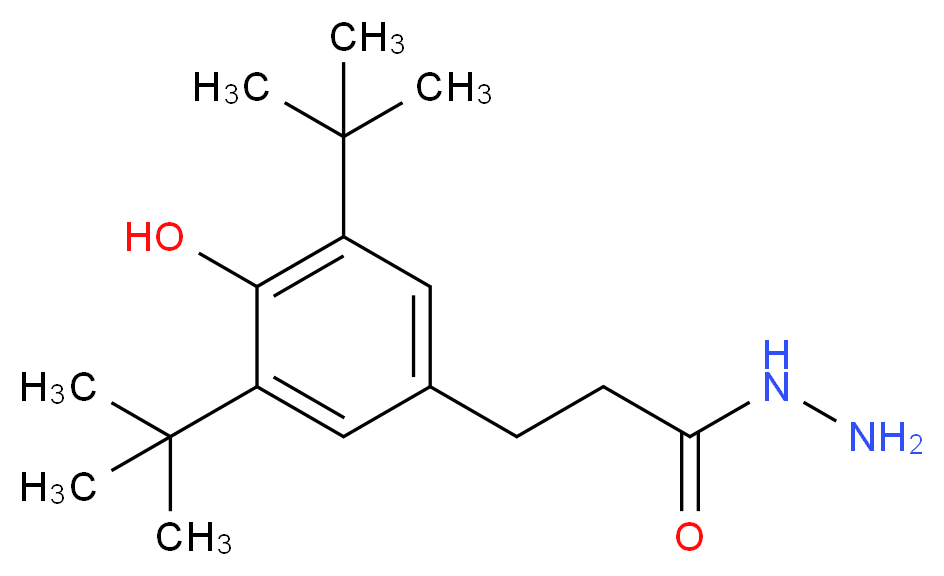 3-[3,5-di(tert-butyl)-4-hydroxyphenyl]propanohydrazide_分子结构_CAS_32687-77-7)