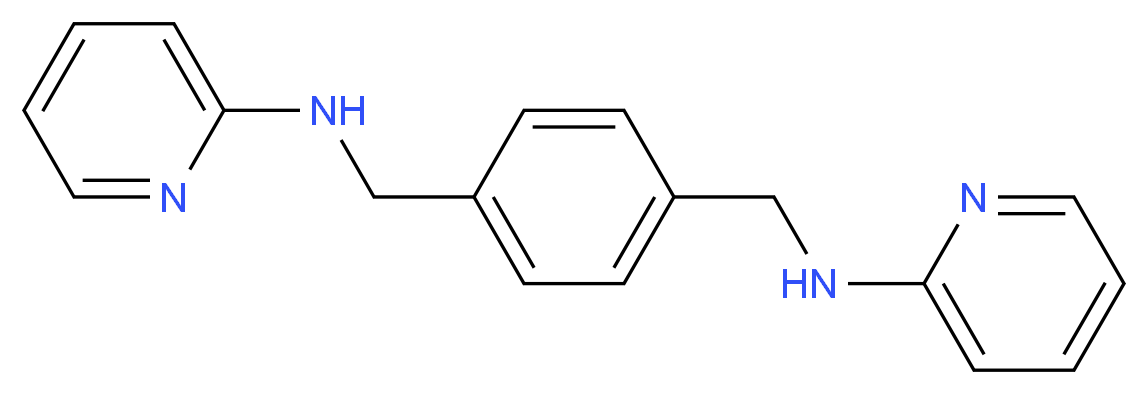 N-[(4-{[(pyridin-2-yl)amino]methyl}phenyl)methyl]pyridin-2-amine_分子结构_CAS_55778-02-4