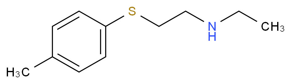 ethyl({2-[(4-methylphenyl)sulfanyl]ethyl})amine_分子结构_CAS_915923-48-7